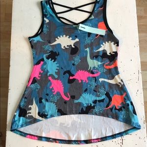 Dinosaur printed tank top